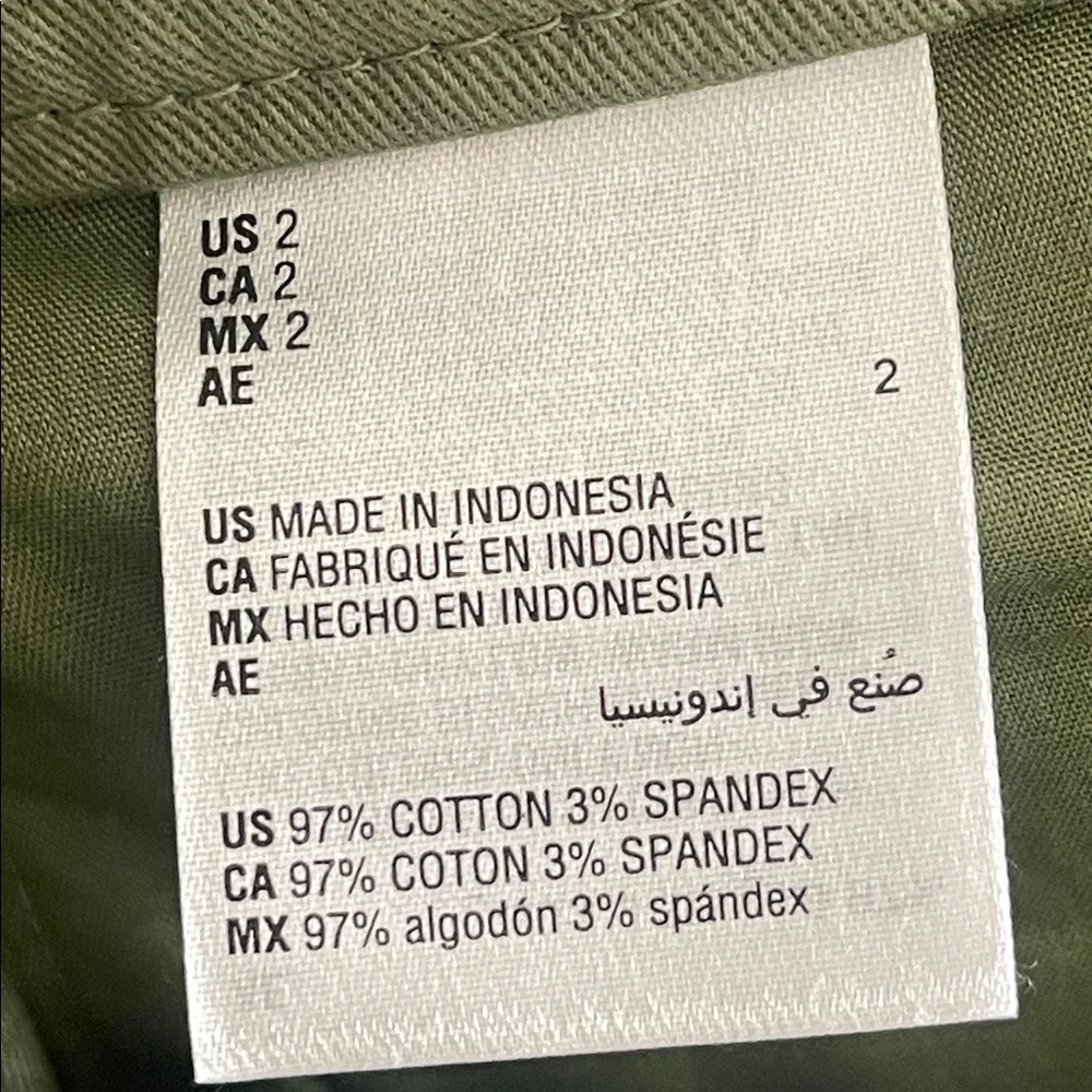 On 34th Women's High-Rise Wide-Leg Chino Pants Green size 2 - Picture 11 of 16